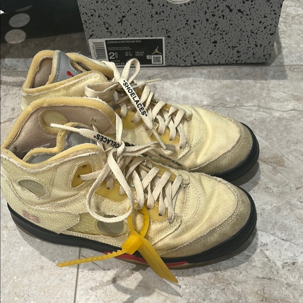 Jordan Kids Sneakers - Cream and Yellow